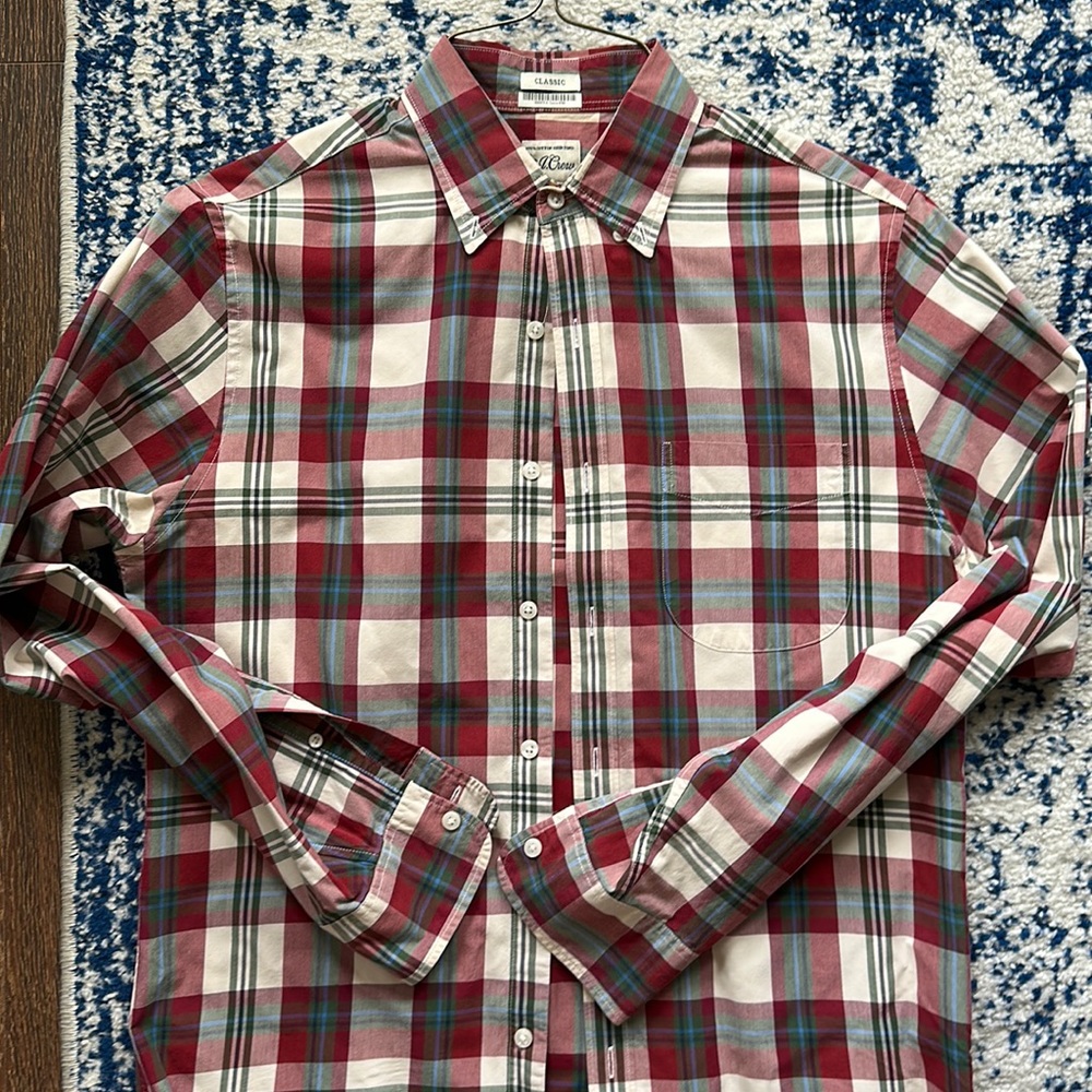 Mens J Crew size small classic fit button down shirt